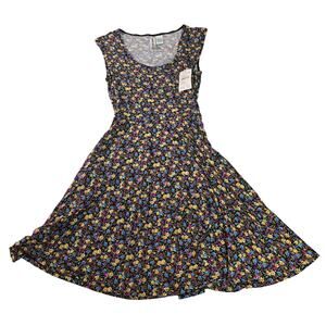 Mimi Chica Floral Fit & Flare Mini Dress Women’s Medium NWT Pockets